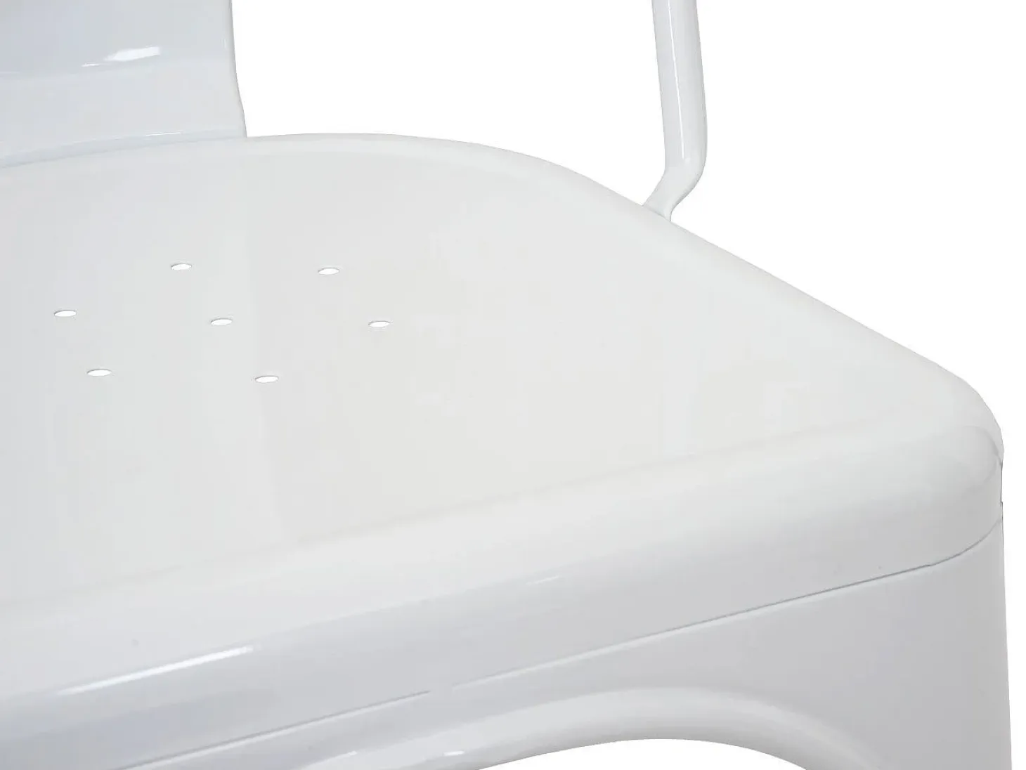 Silla MCW-A73 metal (juego de 4), blanco