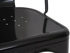 Silla MCW-A73 metal (juego de 4), negro