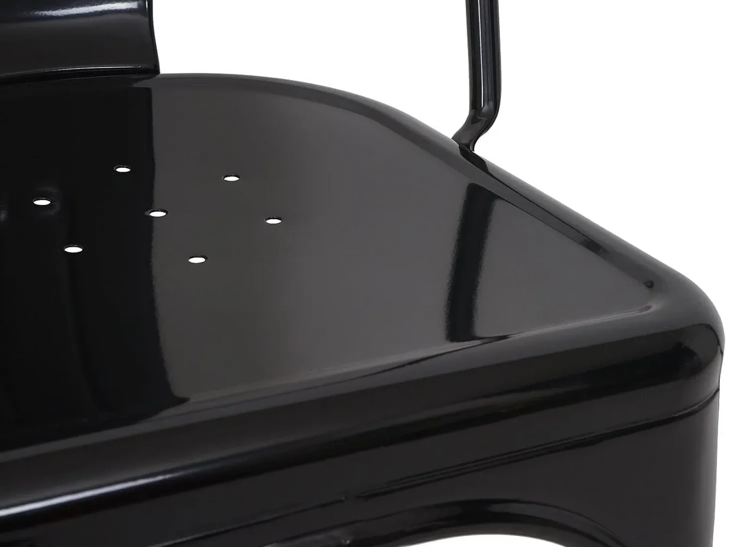 Silla MCW-A73 metal (juego de 4), negro