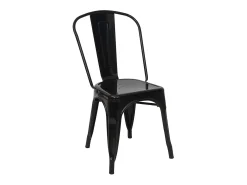 Silla MCW-A73 metal (juego de 4), negro