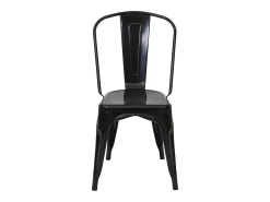 Silla MCW-A73 metal (juego de 4), negro