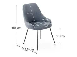 Silla moderna acolchada 