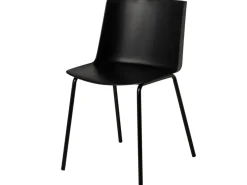 Silla moderna en polipropileno y metal Kova.-Color Verde almendra