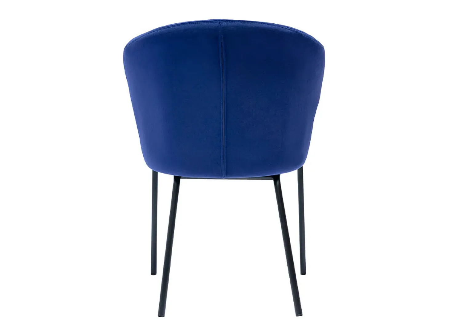 Silla moderna en terciopelo azul oscuro REQUIEM
