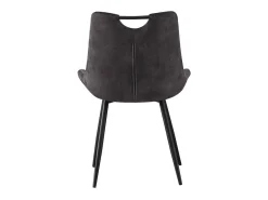 Silla 'NINO' de terciopelo gris, dimensiones H84 x L56 x P62.5, ideal para tu cocina o comedor.