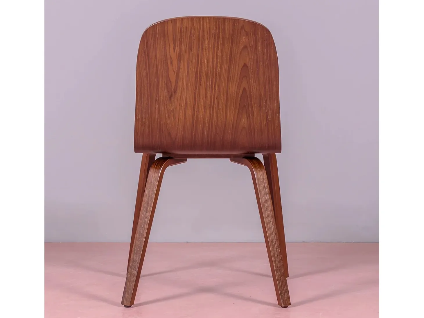 Silla nórdica de diseño en madera de nogal - Hut - Nogal