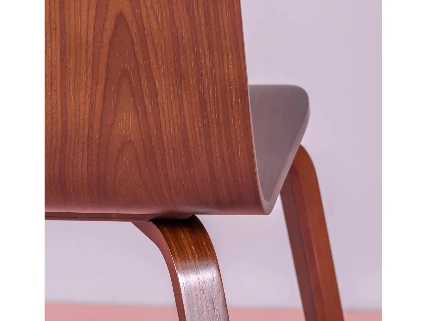 Silla nórdica de diseño en madera de nogal - Hut - Nogal