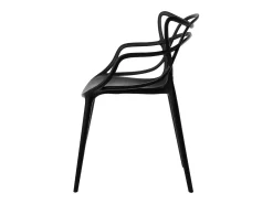 Silla original con reposabrazos Valentino.-Color Negro