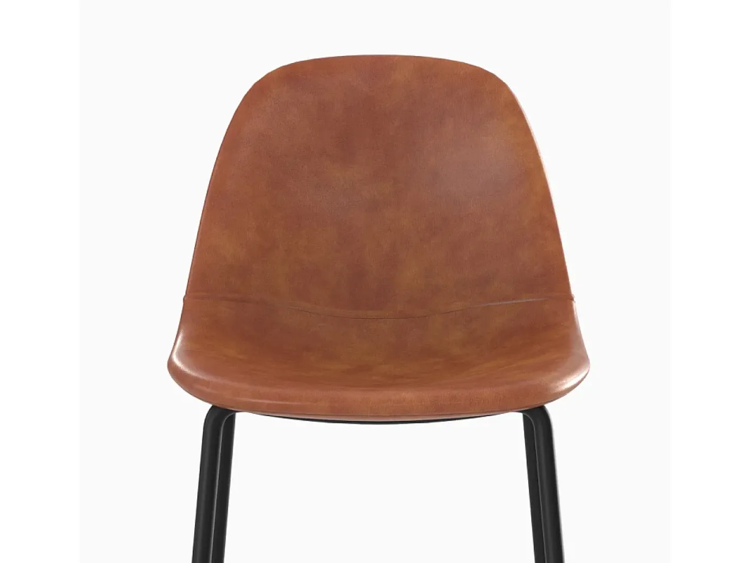 Silla para isla central en cuero sintético camel 65 cm - Henrik