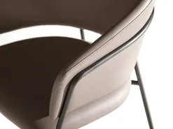 Silla polipiel visón oscuro 4088 ANGEL CERDA