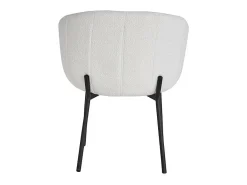 Silla SEVILLE Tela rizada blanca, dimensiones H79 x L57 x P62, ideal para tu cocina o comedor.