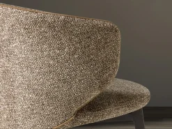 Silla tela marrón jaspeada
