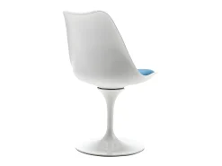 Silla Tulip - Polipropileno, tela y acero - Azul y blanco - XAFY