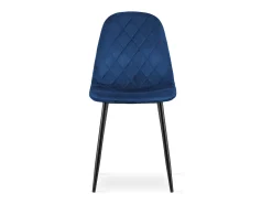 Silla Valora DAPI, moderna, de terciopelo azul marino, ergonómica (x3)