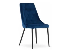 Silla Valora IMOLA, moderna, de terciopelo azul marino para sala de estar (x2)