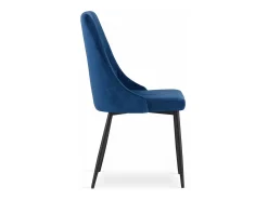 Silla Valora IMOLA, moderna, de terciopelo azul marino para sala de estar (x2)