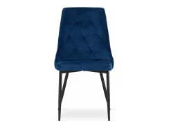 Silla Valora IMOLA Moderna Ergonómica de Terciopelo Azul Marino