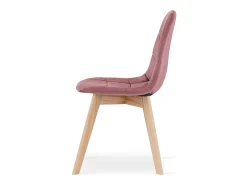 Silla Valora NUUC de terciopelo rosa oscuro, diseño ergonómico (x4)