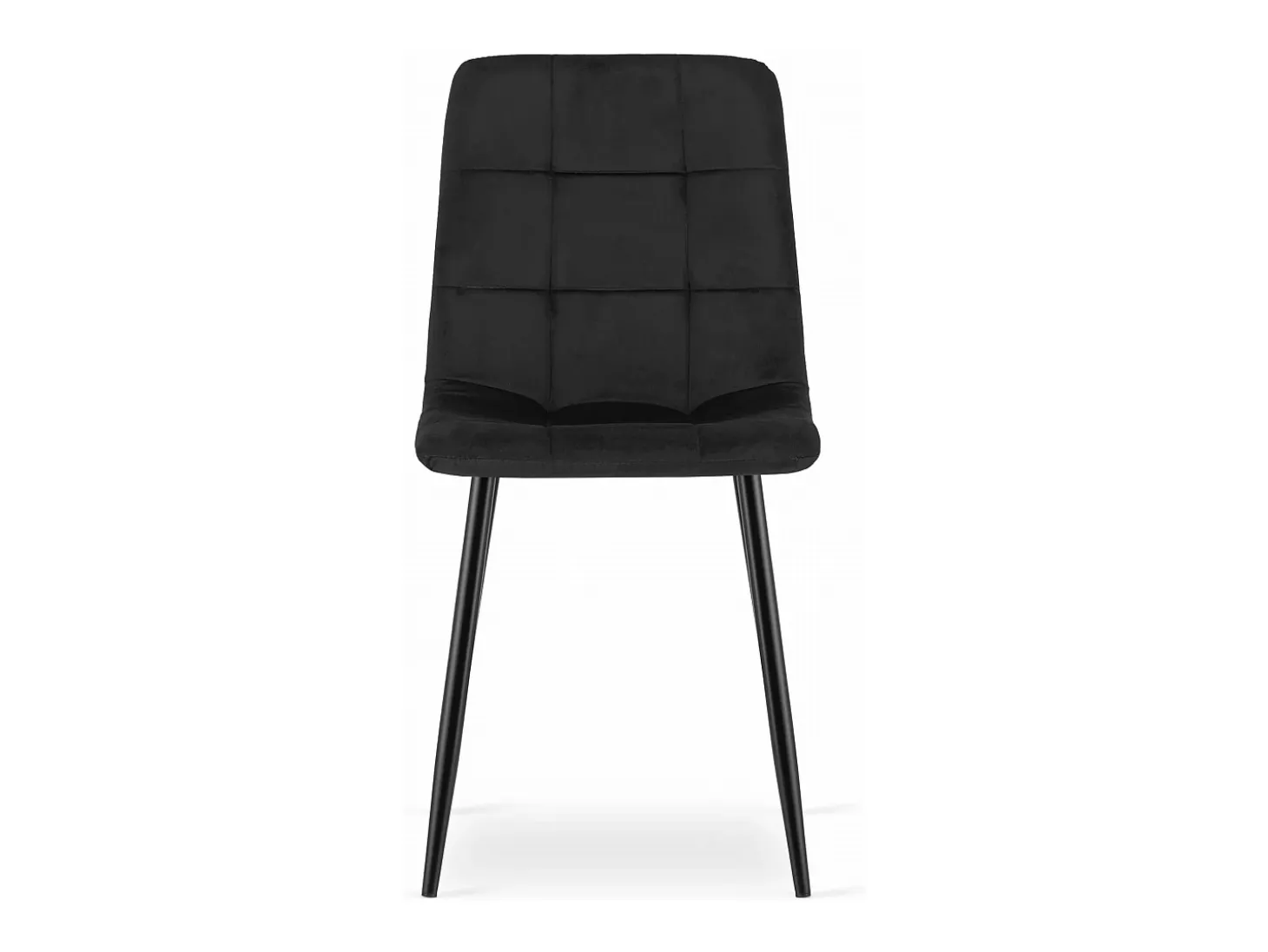 Silla Valora PYRA de terciopelo negro, diseño moderno para sala de estar (x2)