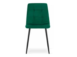 Silla Valora PYRA de terciopelo verde oscuro, diseño moderno (x4)