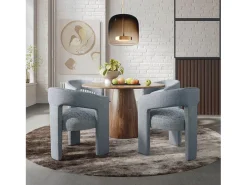 Silla 62x75x58 cm azul claro Leith LET71B