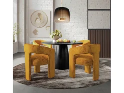 Silla 62x75x58 cm Naranja Leith LET71OG