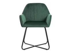 Sillas comedor 2 unidades de terciopelo verde