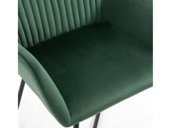 Sillas comedor 2 unidades de terciopelo verde