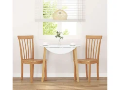 Sillas de comedor 2 unidades madera maciza natural caucho