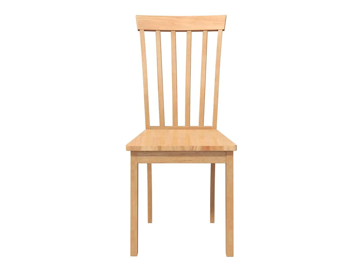 Sillas de comedor 2 unidades madera maciza natural caucho