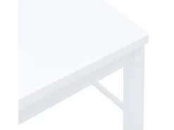 Sillas de comedor 2 piezas madera maciza de caucho blanco