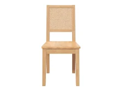 Sillas de comedor 2 piezas madera maciza de caucho
