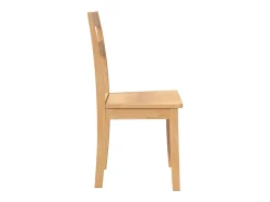 Sillas de comedor 2 piezas madera maciza natural caucho