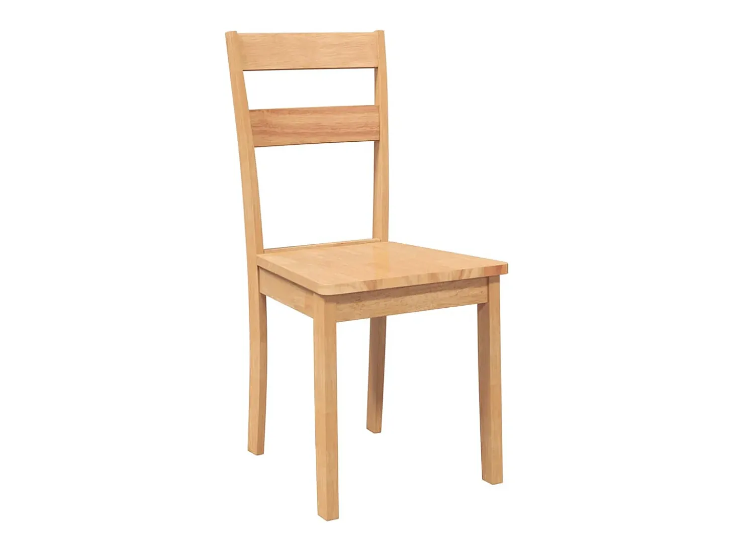 Sillas de comedor 2 piezas madera maciza natural caucho