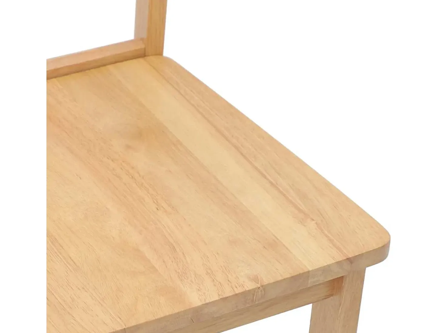 Sillas de comedor 2 piezas madera maciza natural caucho