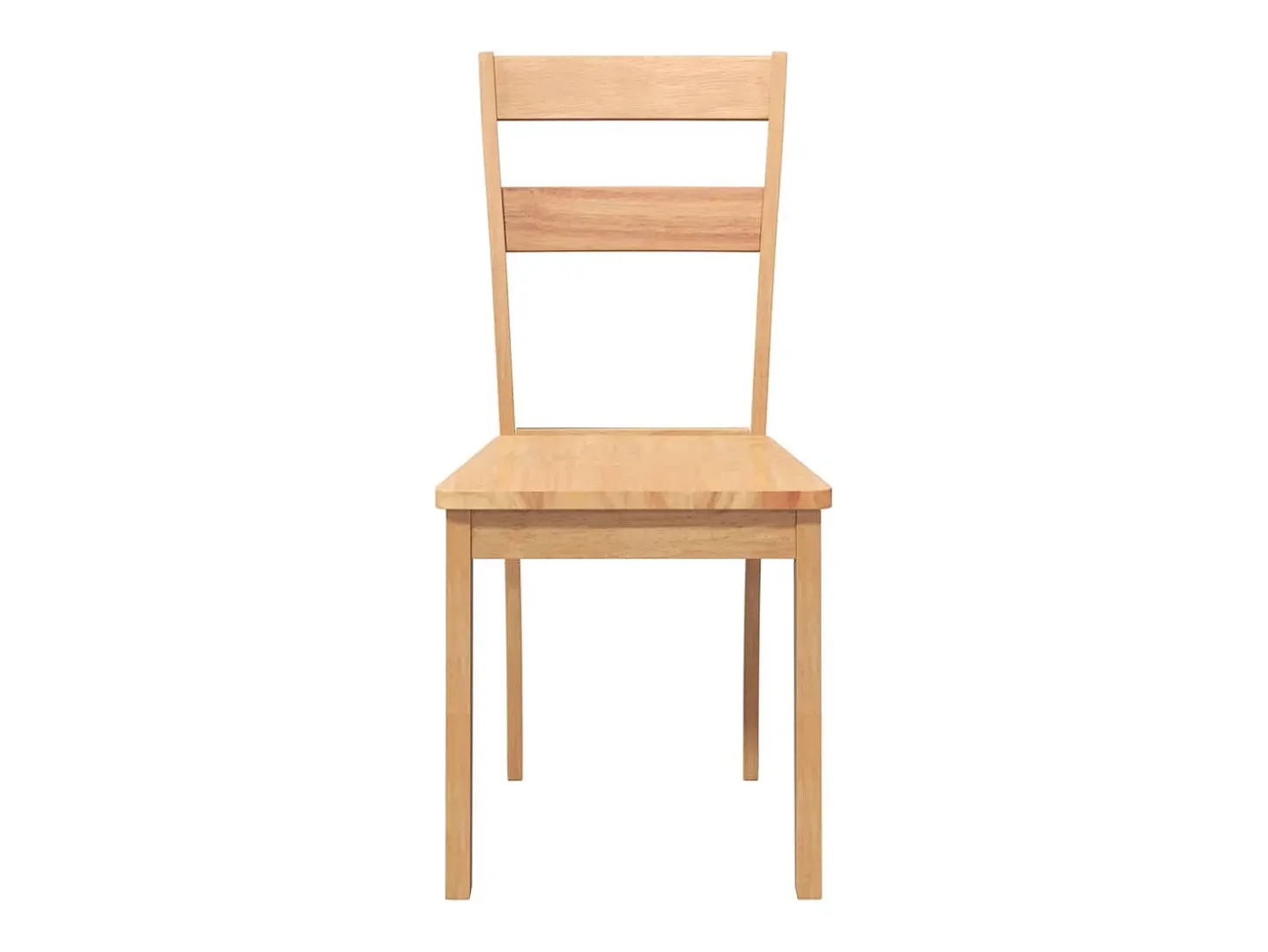 Sillas de comedor 2 piezas madera maciza natural caucho