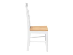 Sillas de comedor 2 piezas madera maciza de caucho blanco