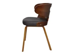 Sillas de comedor 6 uds cuero sintético marrón