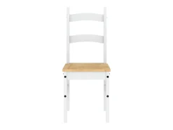 Sillas de comedor 2 uds madera maciza pino blanco 40x46x99 cm