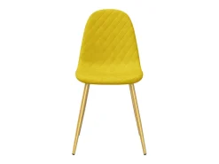 Sillas de comedor 4 uds terciopelo amarillo mostaza