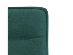 Sillas de comedor 6 unidades tela verde oscuro