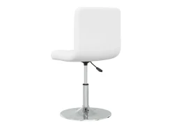 Sillas de comedor 4 unidades cuero sintético blanco