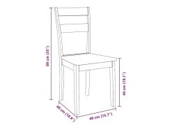 Sillas de comedor 2 unidades madera maciza de caucho blanco