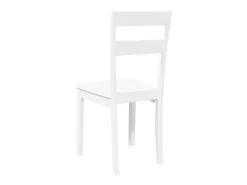 Sillas de comedor 2 unidades madera maciza de caucho blanco