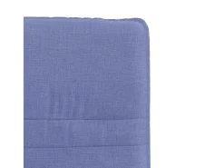 Sillas de comedor 6 unidades tela azul jeans