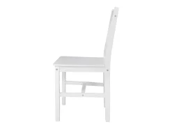 Sillas de comedor 4 unidades madera de pino blancas
