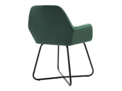 Sillas de comedor 6 unidades terciopelo verde