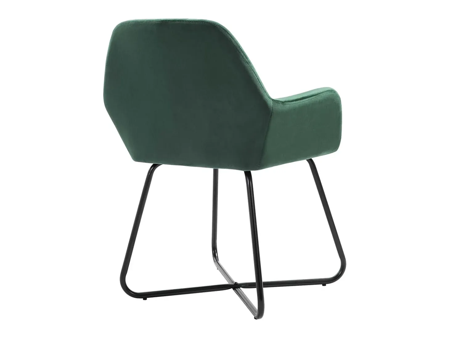 Sillas de comedor 6 unidades terciopelo verde