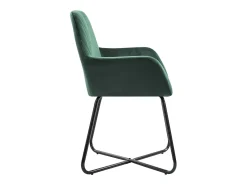 Sillas de comedor 6 unidades terciopelo verde