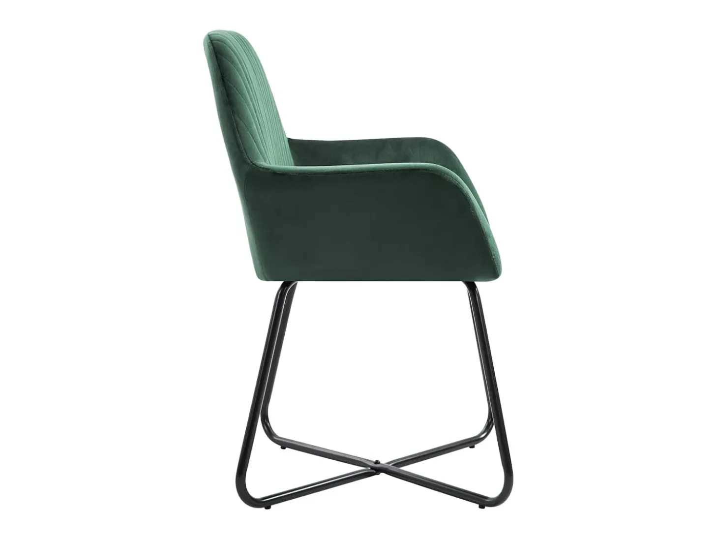 Sillas de comedor 6 unidades terciopelo verde